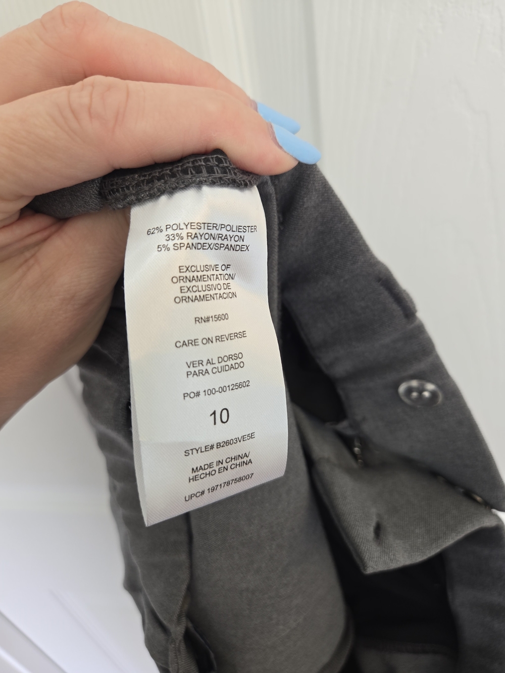 Democracy Gray Ab Solution Skyrise Wide-Leg Dress Pants 10 Mold & Hold Slimming - Picture 10 of 15